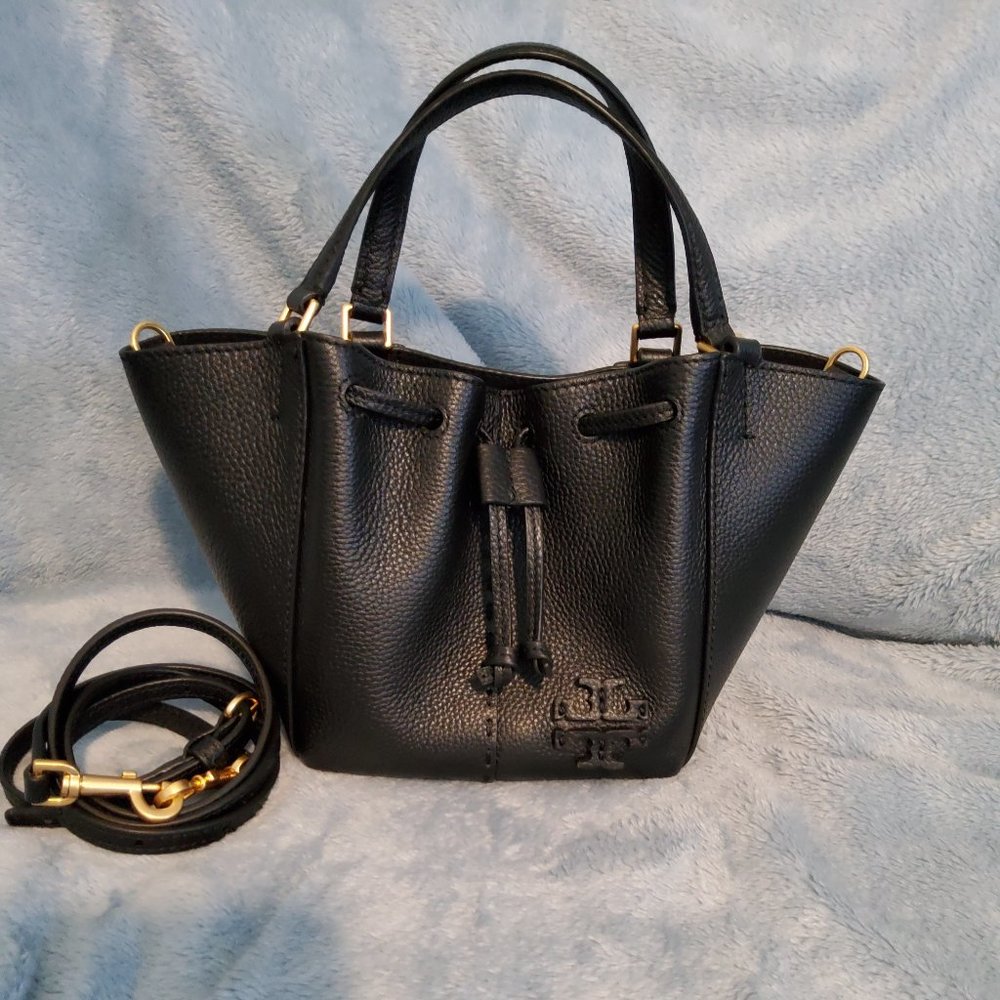 Tory Burch Black Mini McGraw Dragonfly
